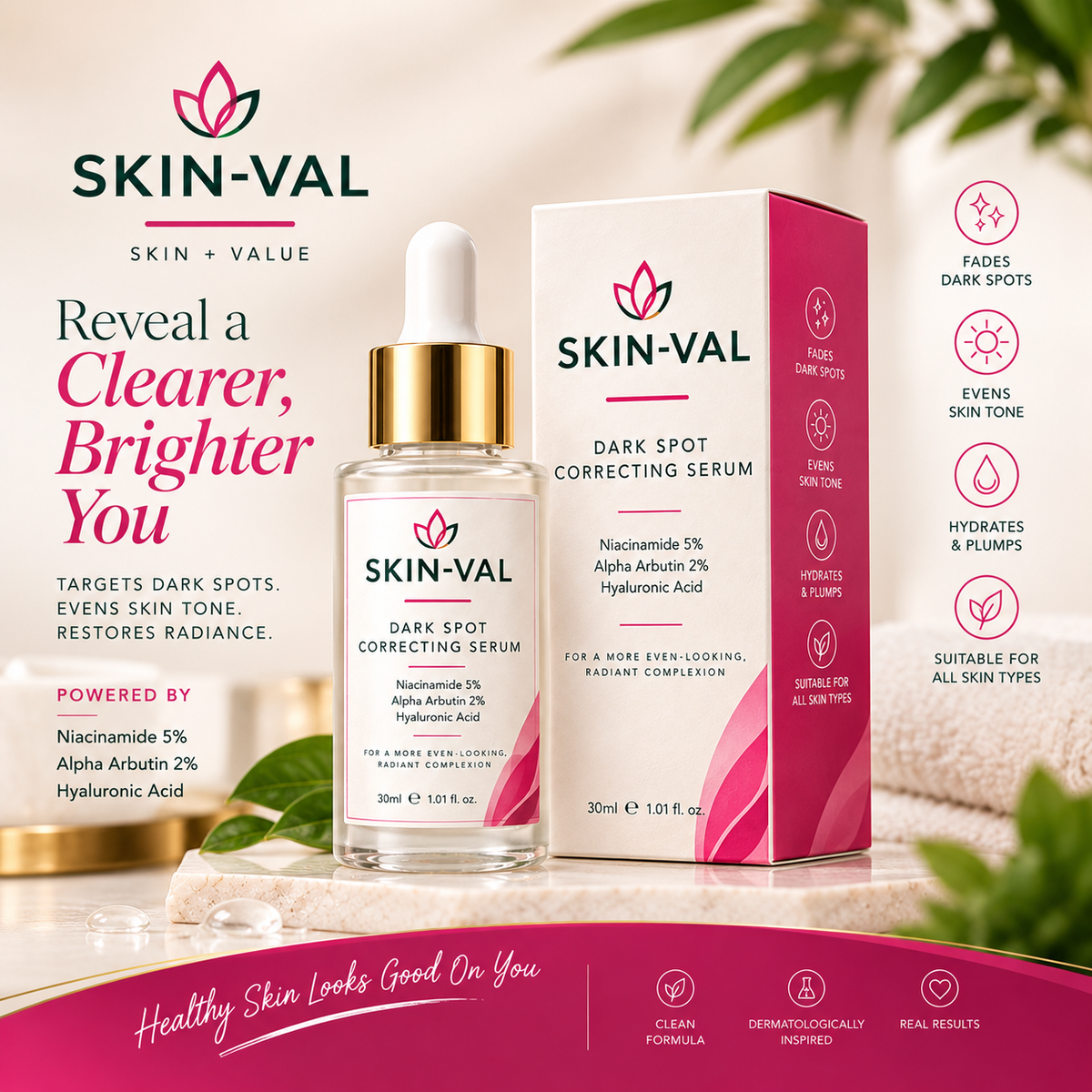 SKIN-VAL Dark Spots Correction Serum (30ml)